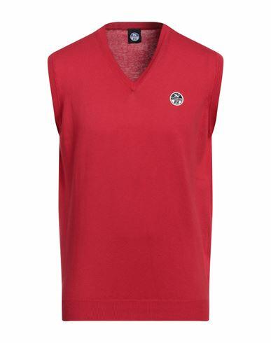 North Sails Man Sweater Red Cotton Cover