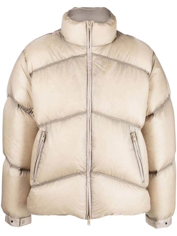 Represent stand-up collar puffer jacket - Neutrals Cover