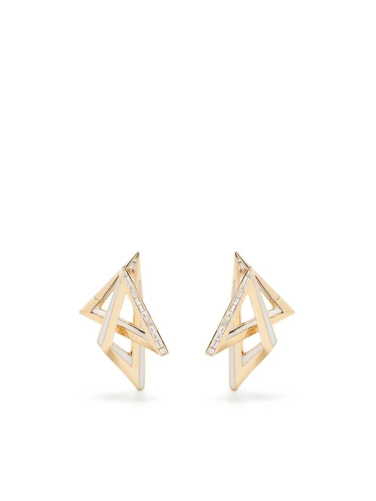 Stephen Webster 18kt yellow gold Vertigo Acute diamond earrings Cover