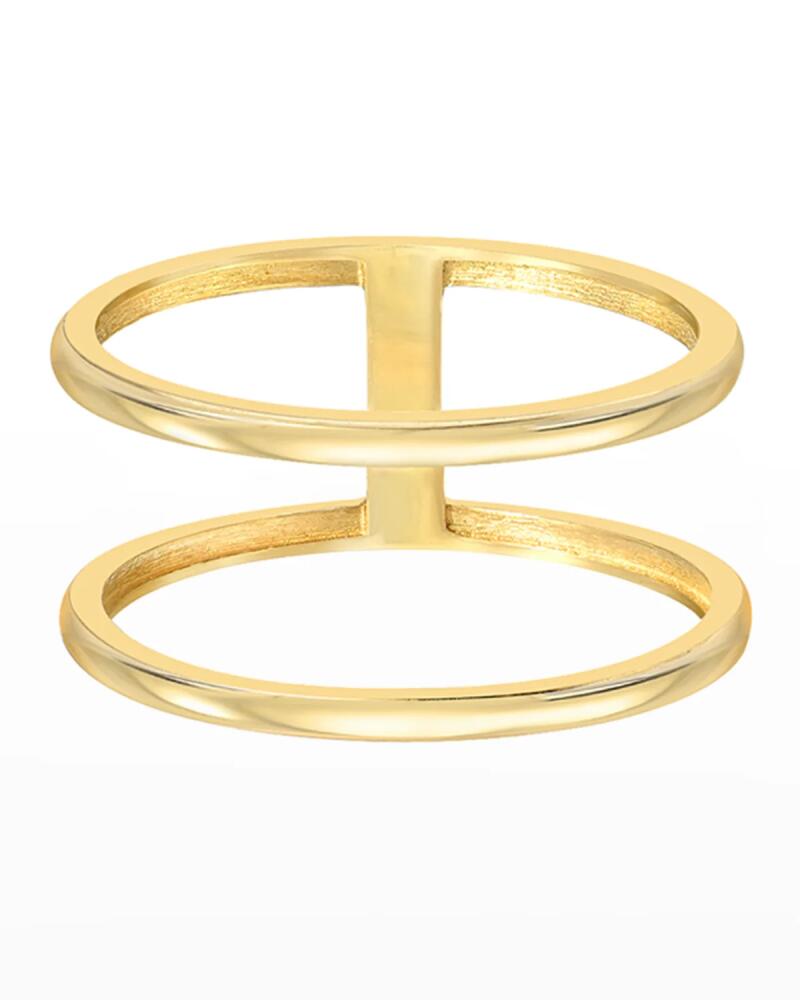 Zoe Lev Jewelry 14k Gold Double Band Ring, Size 7 Cover