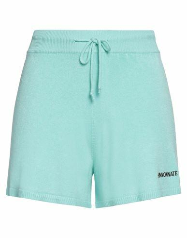 Hinnominate Woman Shorts & Bermuda Shorts Turquoise Viscose, Elastane Cover