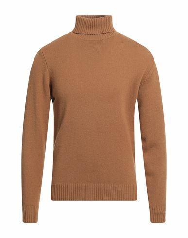 Filippo De Laurentiis Man Turtleneck Camel Merino Wool, Cashmere Cover