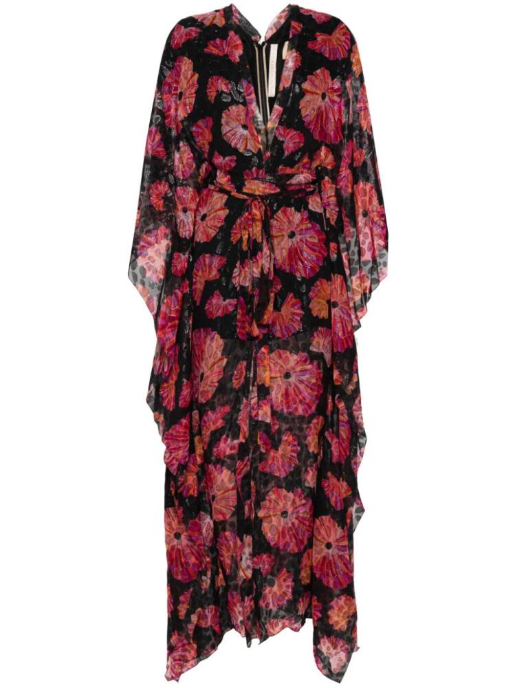 Maria Lucia Hohan Katy floral-print maxi dress - Black Cover