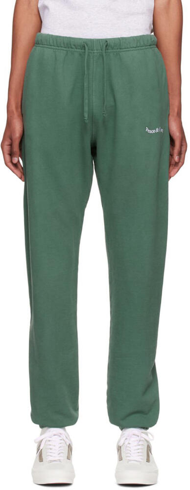 Museum of Peace & Quiet Green Cotton Lounge Pants Cover