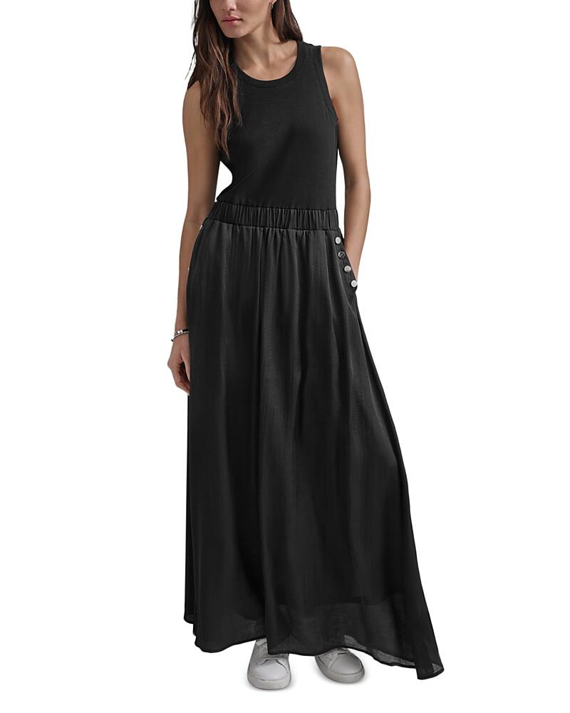 Dkny Mixed Media Maxi Dress Cover