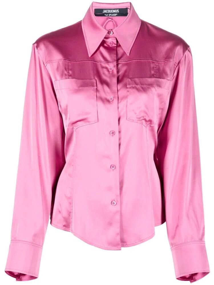 Jacquemus open-back shirt - Pink Cover