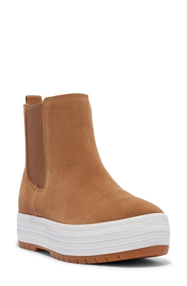 Keds® The Platform Chelsea Boot in Brown Cover