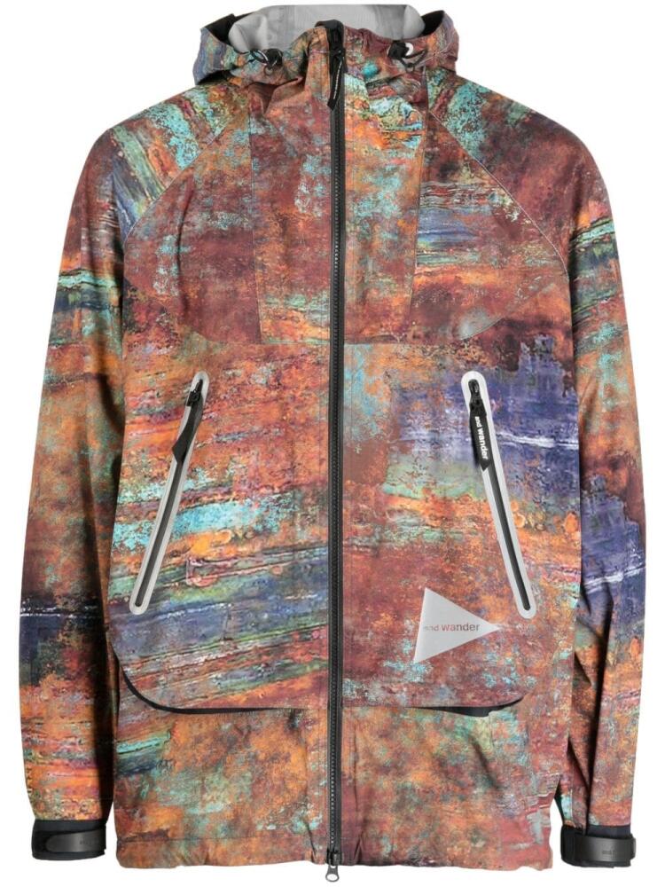 and Wander Pertex-print rain jacket - Multicolour Cover