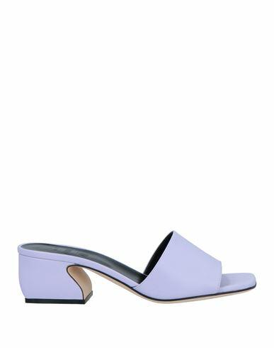 Si Rossi By Sergio Rossi Woman Sandals Lilac Soft Leather Cover