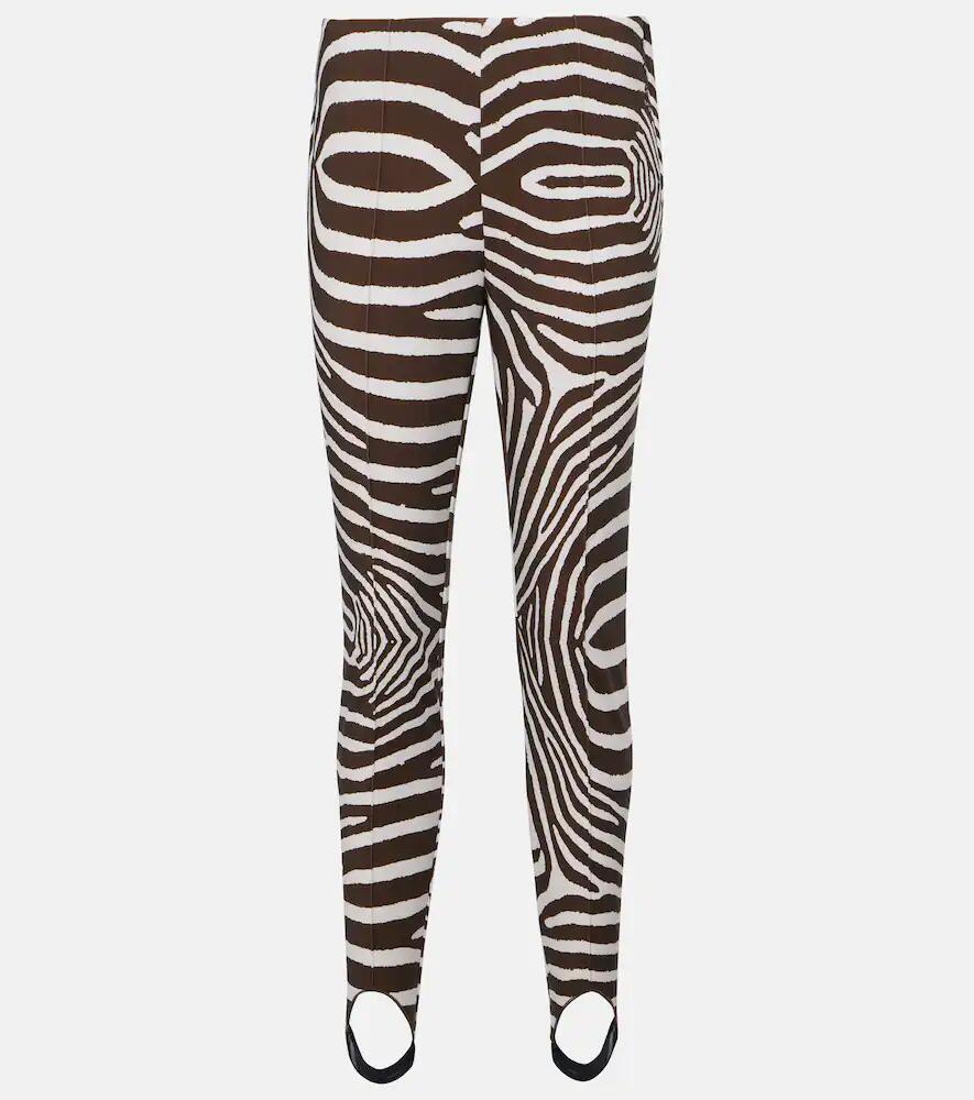 Bogner Elaine zebra-print stirrup pants Cover