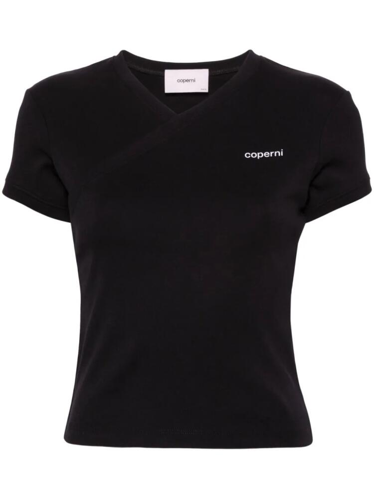 Coperni logo-print cotton T-shirt - Black Cover