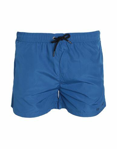 Trussardi Man Swim trunks Blue Polyester Cover