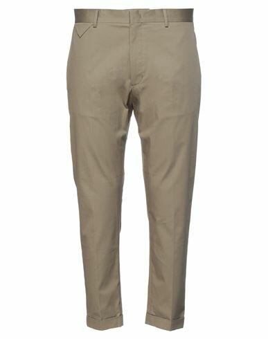 Low Brand Man Pants Military green Cotton, Elastane Cover