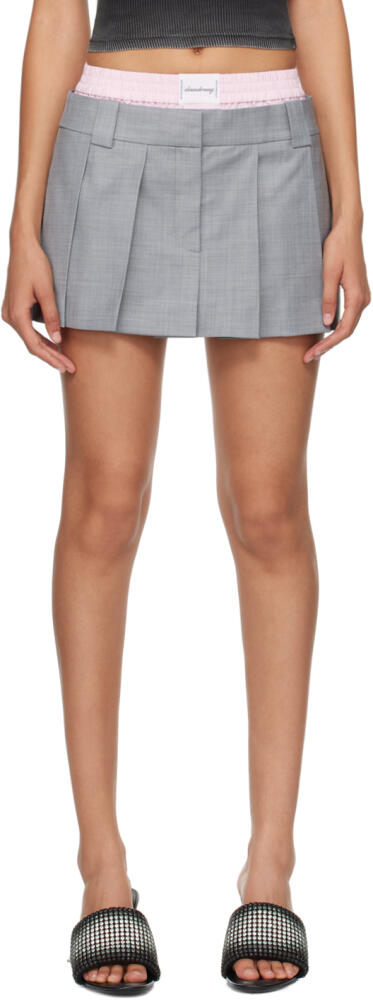 Alexander Wang Gray Pre-Styled Boxer Skort Cover