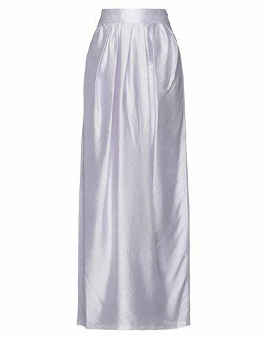 Adam Lippes Woman Maxi skirt Lilac Acetate, Silk, Polyamide Cover