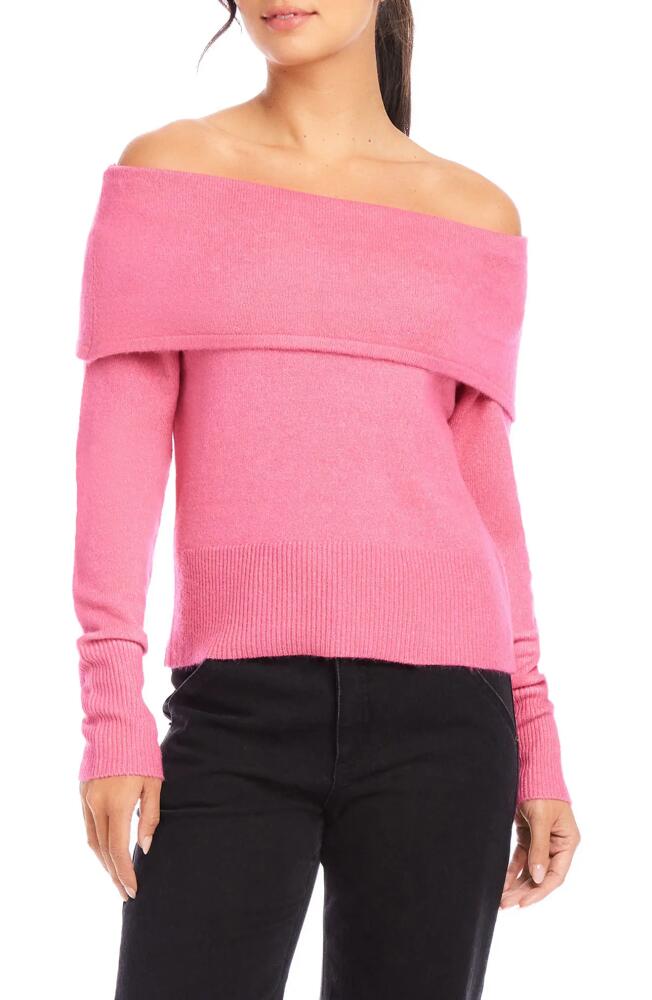 FIFTEEN TWENTY Monique Off the Shoulder Sweater in Pink Cover