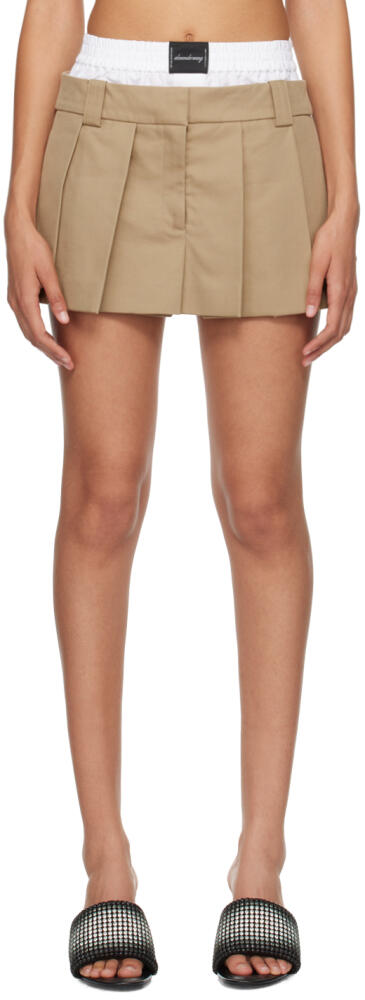 Alexander Wang Beige Pre-Styled Boxer Skort Cover