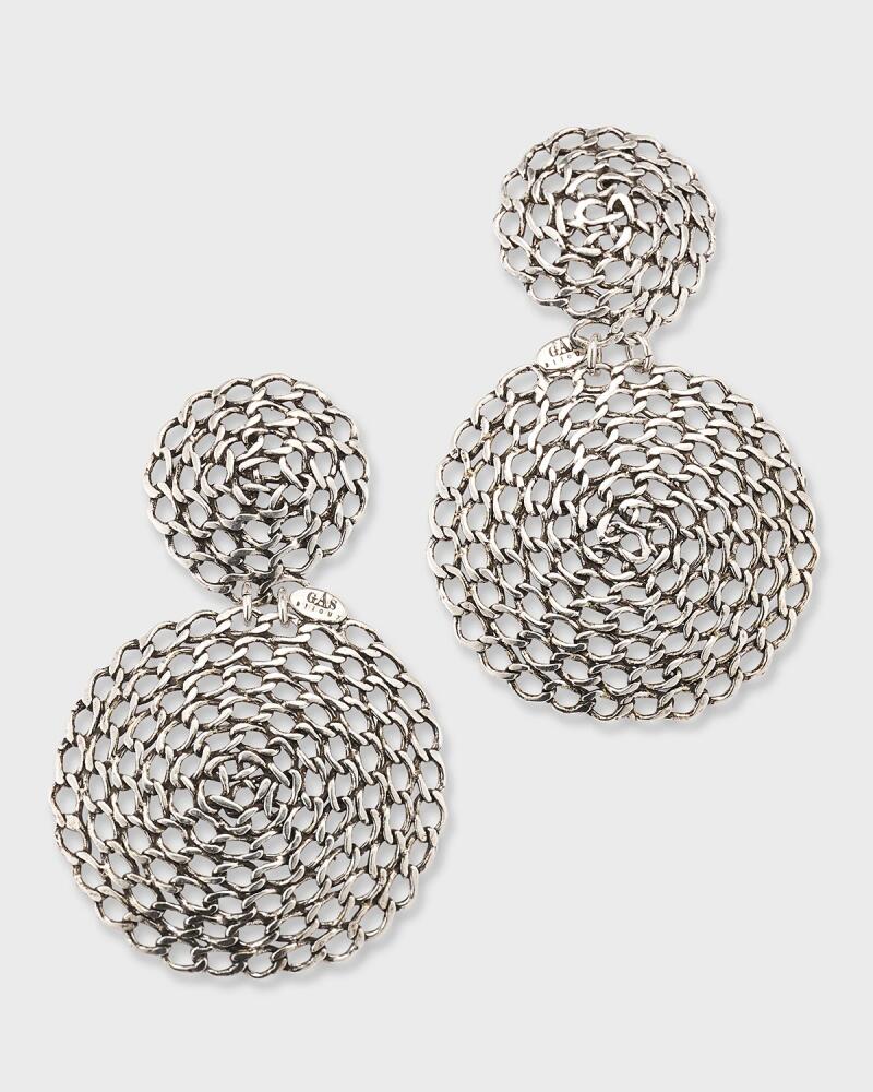 Gas Bijoux Onde Gourmette Large Silver Earrings Cover