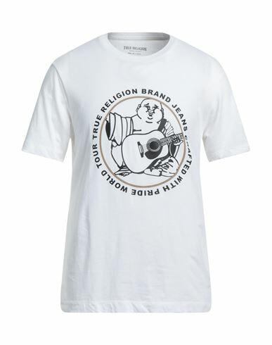 True Religion Man T-shirt White Cotton Cover