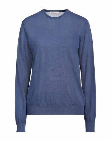 Rossopuro Woman Sweater Blue Cotton Cover