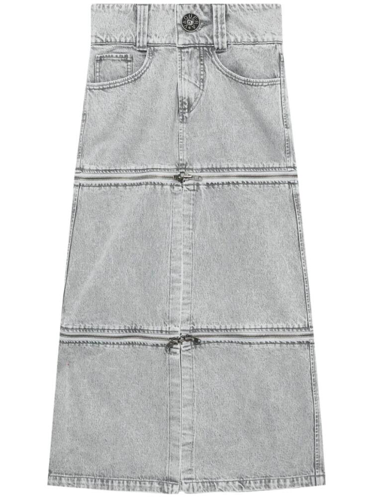 Vaquera denim midi skirt - Grey Cover