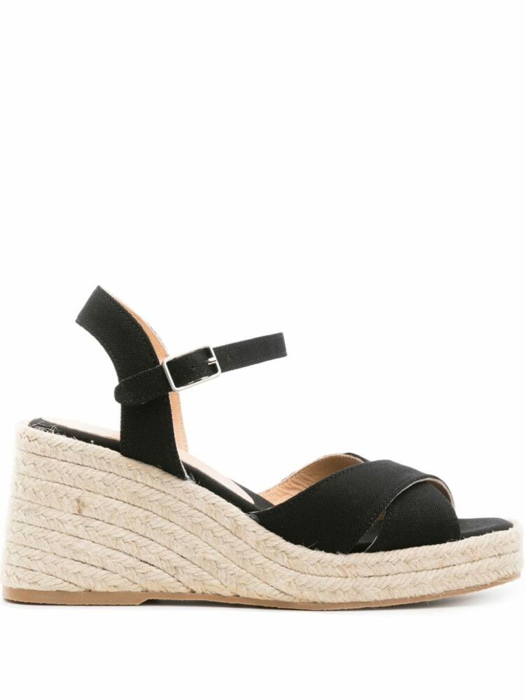 Castañer Thea 80mm wedge espadrilles - Black Cover