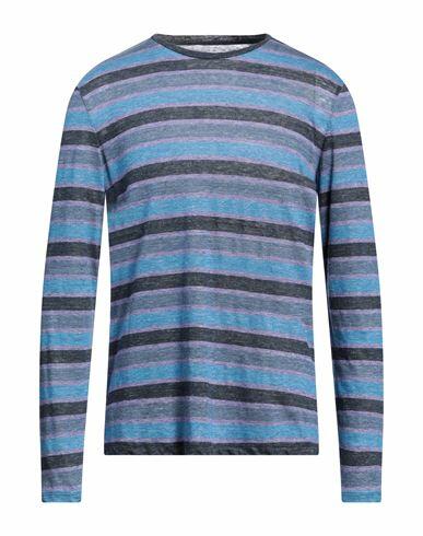 Majestic Filatures Man Sweater Slate blue Linen Cover