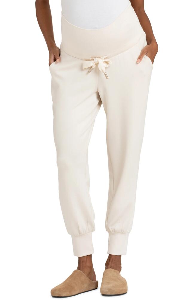 Seraphine Over the Bump Maternity Joggers in Open White Cover