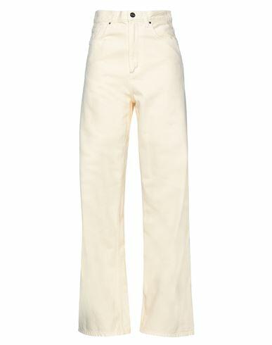 Goldsign Woman Jeans Light yellow Cotton Cover