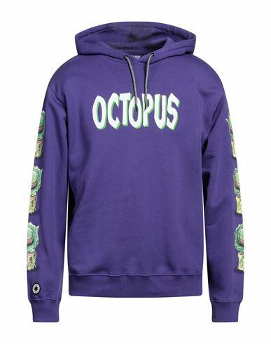 Octopus Man Sweatshirt Purple Cotton Cover