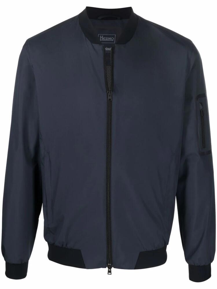 Herno zip-pocket bomber jacket - Blue Cover