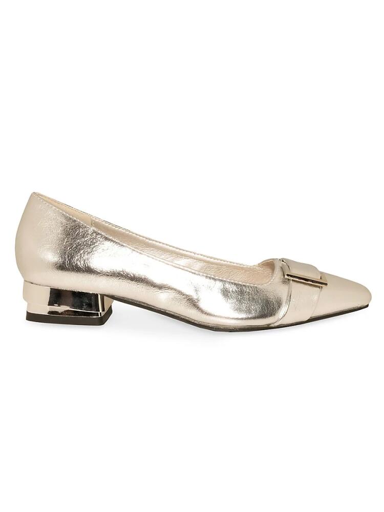 Ninety Union Women's Dove Block Heel Pumps - Silver Cover