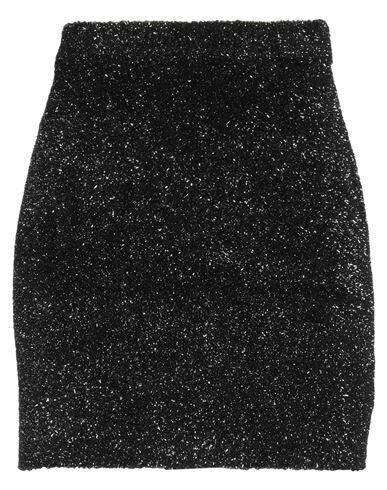 Eleonora Gottardi Woman Mini skirt Black Polyamide, Metal Cover