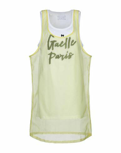 Gaëlle Paris Woman Top Yellow Cotton, Polyester Cover