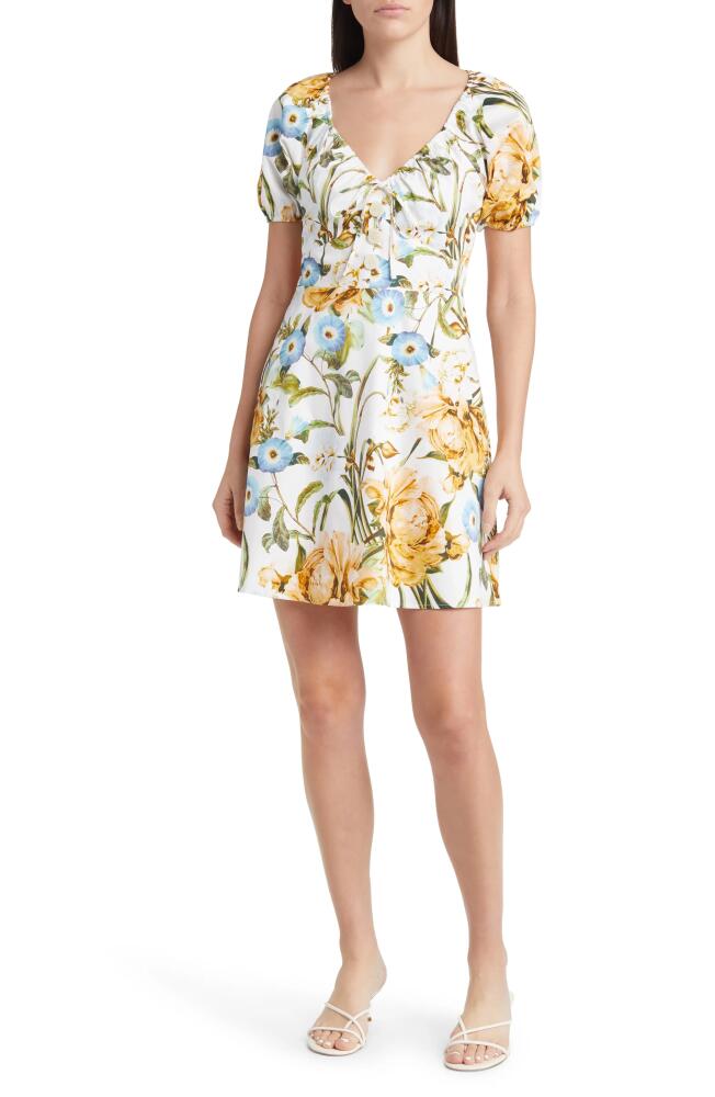 Favorite Daughter The Beloved Floral Stretch Cotton Minidress in Botanical Tangle Cover