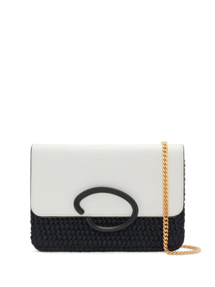 Oscar de la Renta O two-tone crossbody bag - White Cover