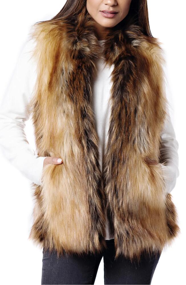 DONNA SALYERS FABULOUS FURS Limited Edition Faux Fur Vest in Red Fox Cover