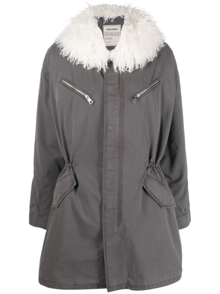 Zadig&Voltaire Kidea zip-up parka coat - Grey Cover