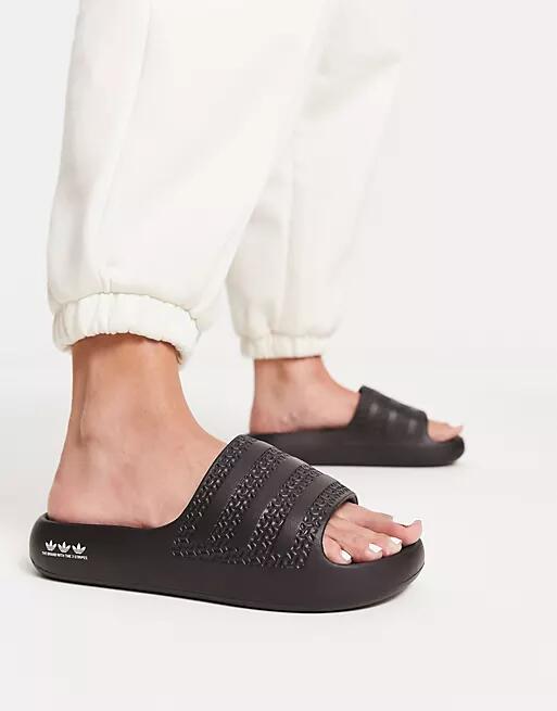 adidas Originals Adilette Ayoon sliders in black Cover