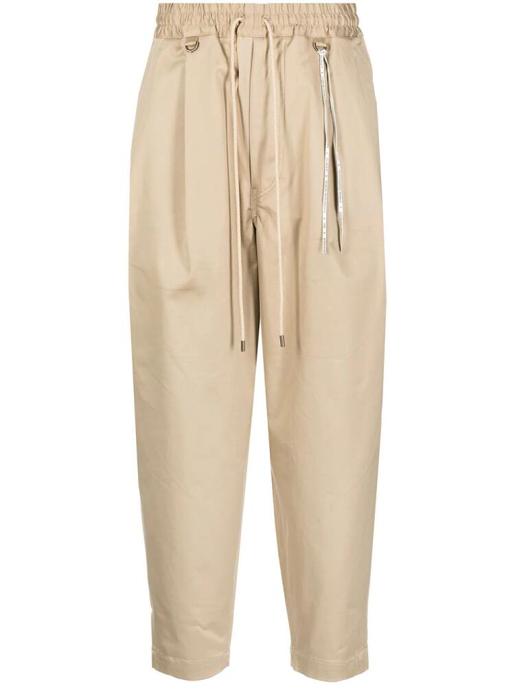 Mastermind World drawstring tapered-leg trousers - Brown Cover