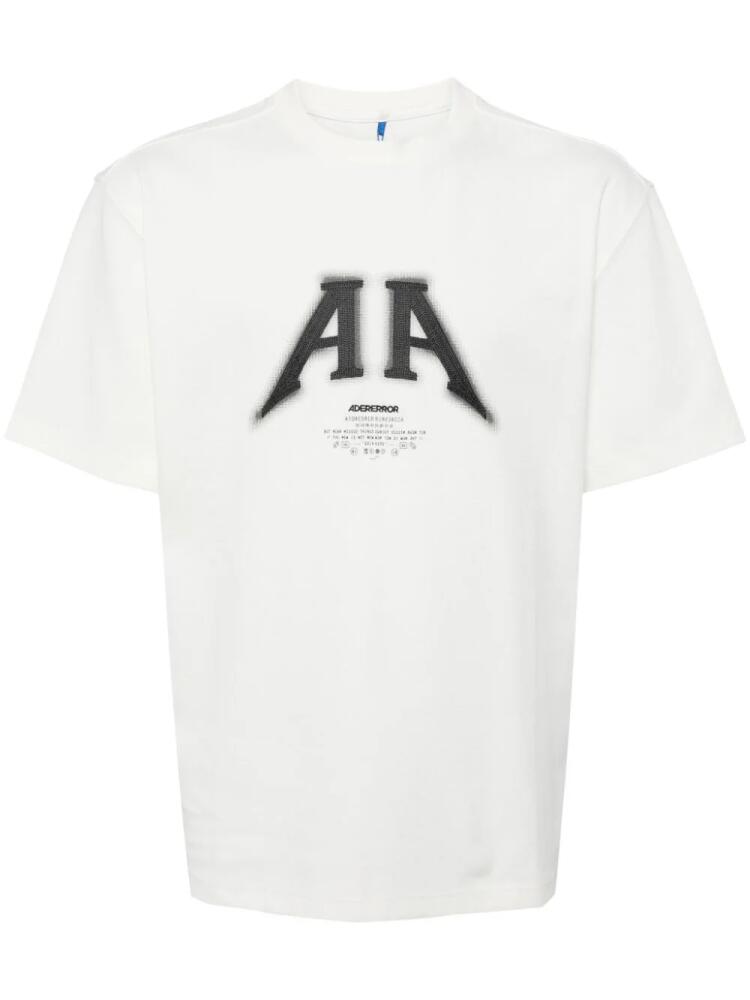 Ader Error logo-print stretch-cotton T-shirt - White Cover