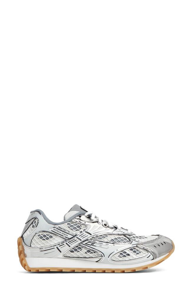 Bottega Veneta Orbit Low Top Sneaker in Silver-White Cover