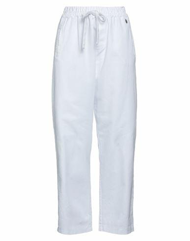 Berna Woman Pants White Cotton Cover