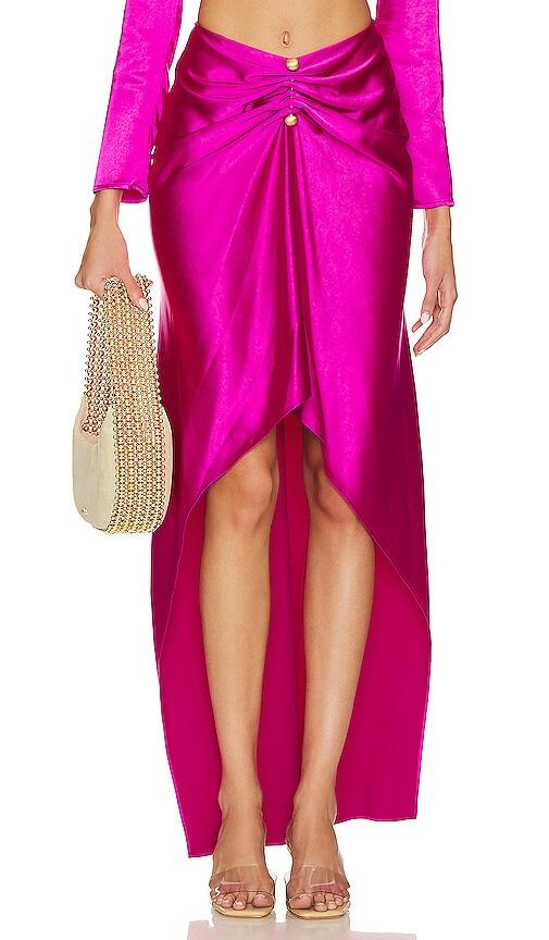 Cult Gaia Jacqui Skirt in Fuchsia Cover