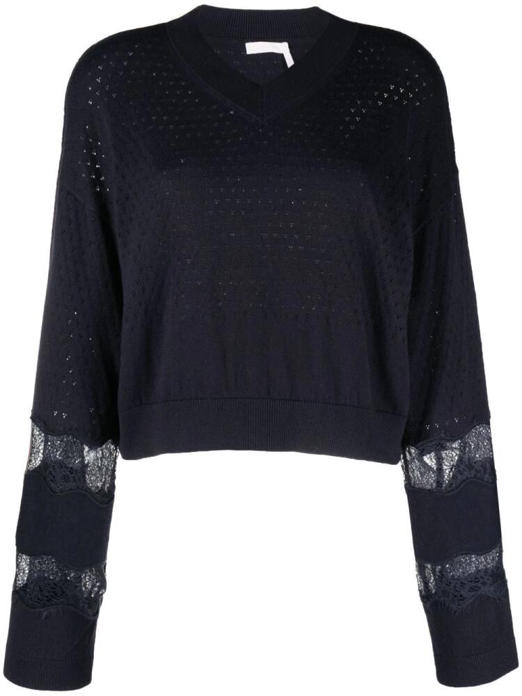 See by Chloé puff-sleeve jumper - Blue Cover