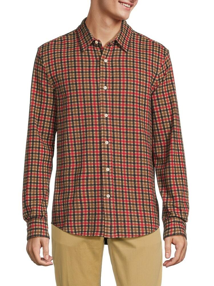 Joe's Jeans Men's The Logger Plaid Button Down Shirt - Crimson Cover