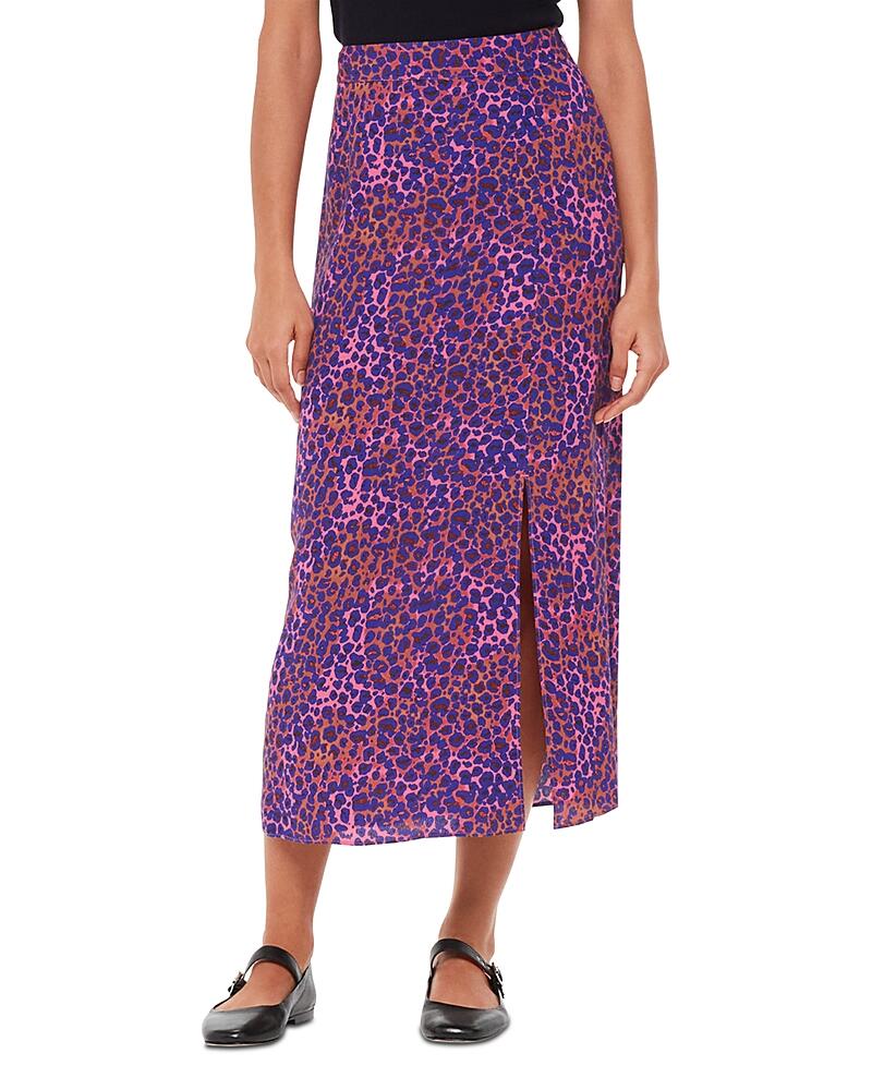 Whistles Mottled Leopard Midi Skirt Cover