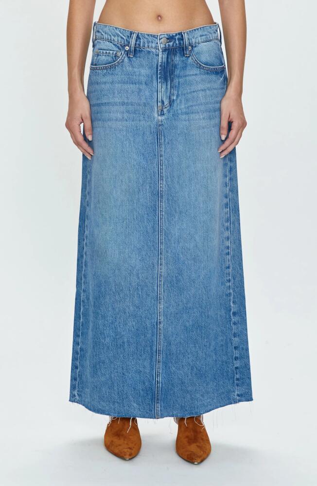 Pistola Raye Denim Maxi Skirt in High Noon Cover