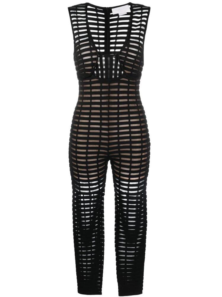 Genny Iconic knitted jumpsuit - Black Cover