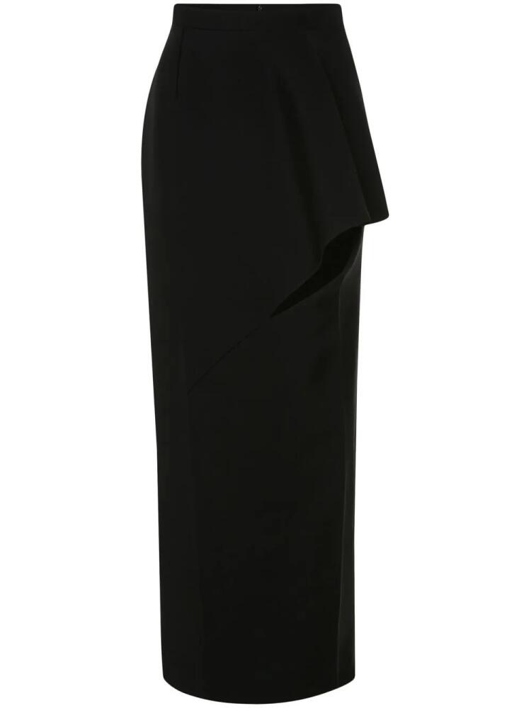 Alexander McQueen side-slit high-waisted maxi skirt - Black Cover